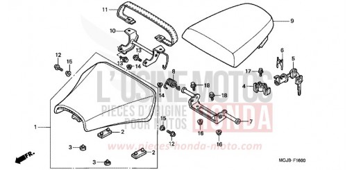 SEAT (CBR900RRY,1/RE1) CBR900RRY de 2000